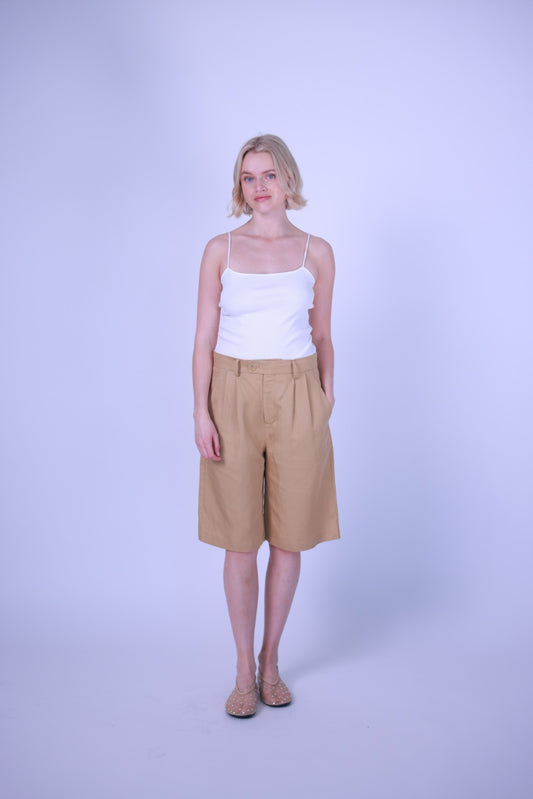 Short pants linen blend