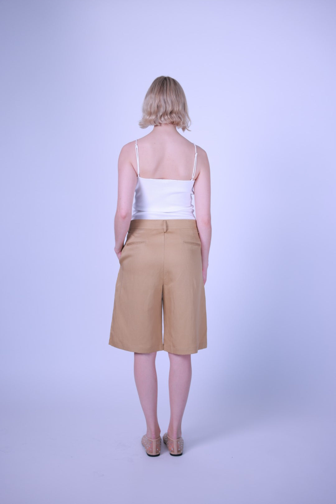 Short pants linen blend