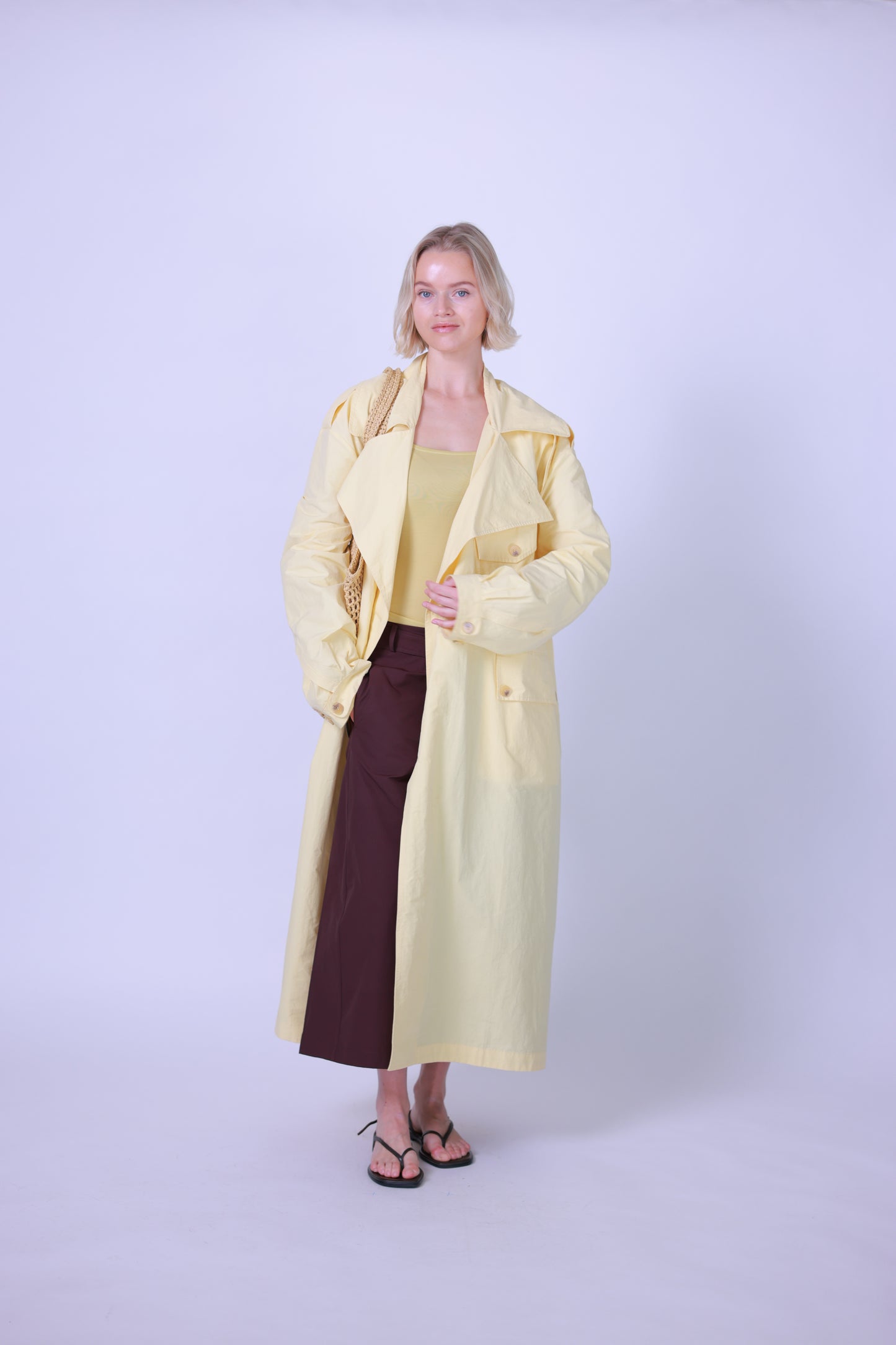 Trenchcoat yellow/brown
