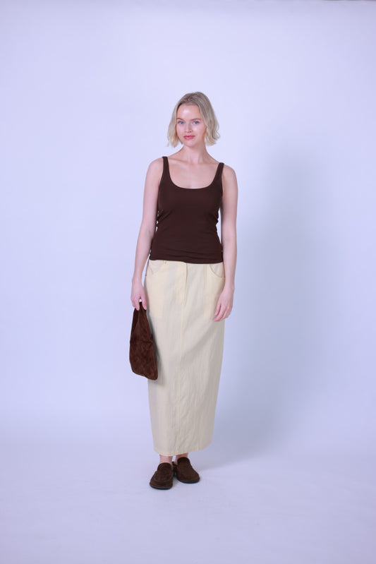 Maxi skirt tencel blend