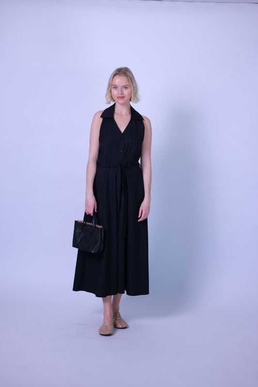 Italian Cotton Button-Up Dress