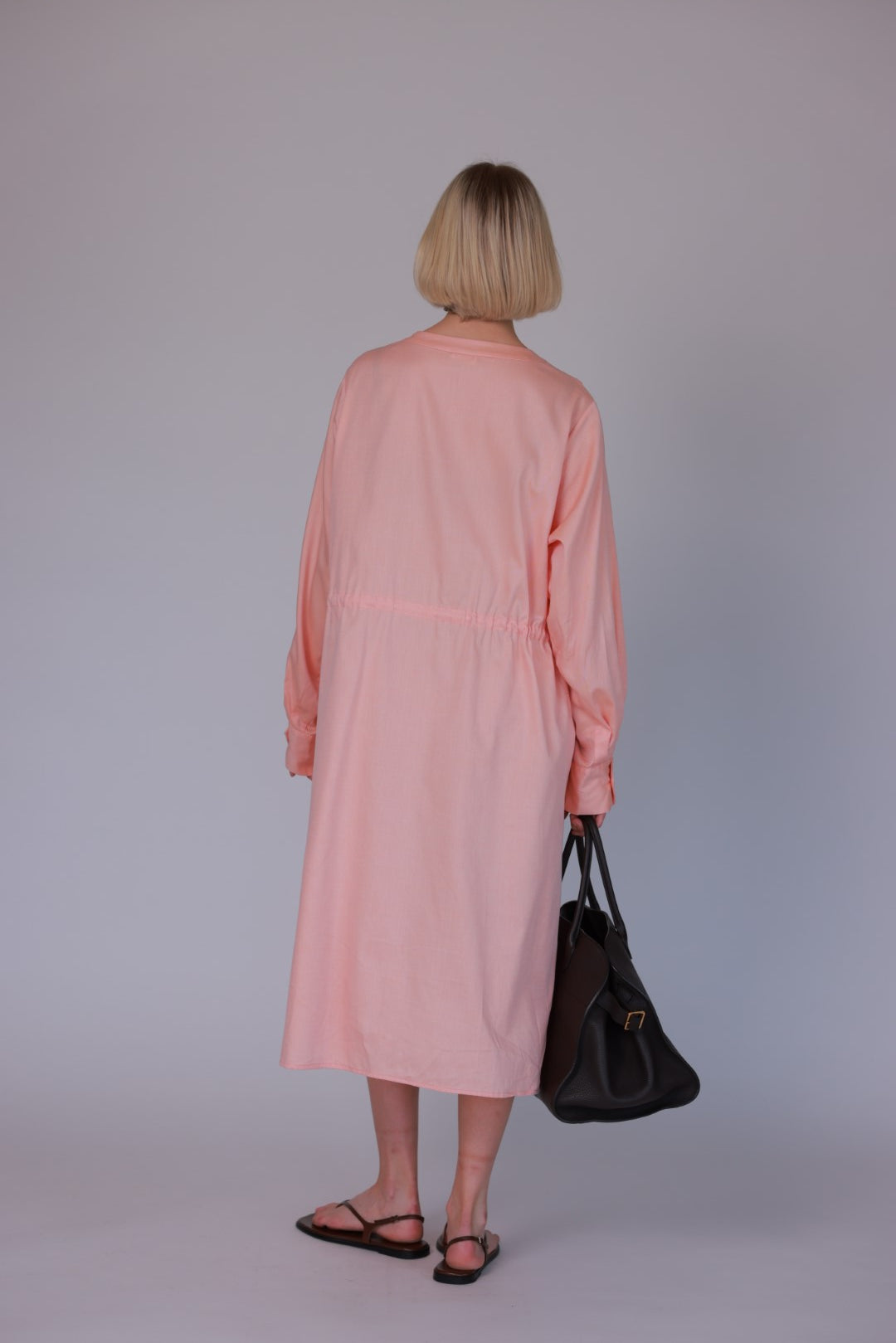 Dress peach/light blue/grey