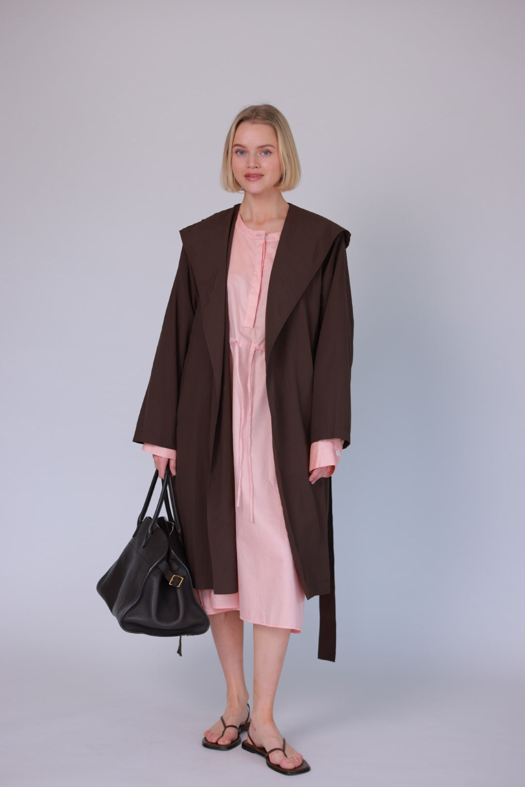Dress peach/light blue/grey