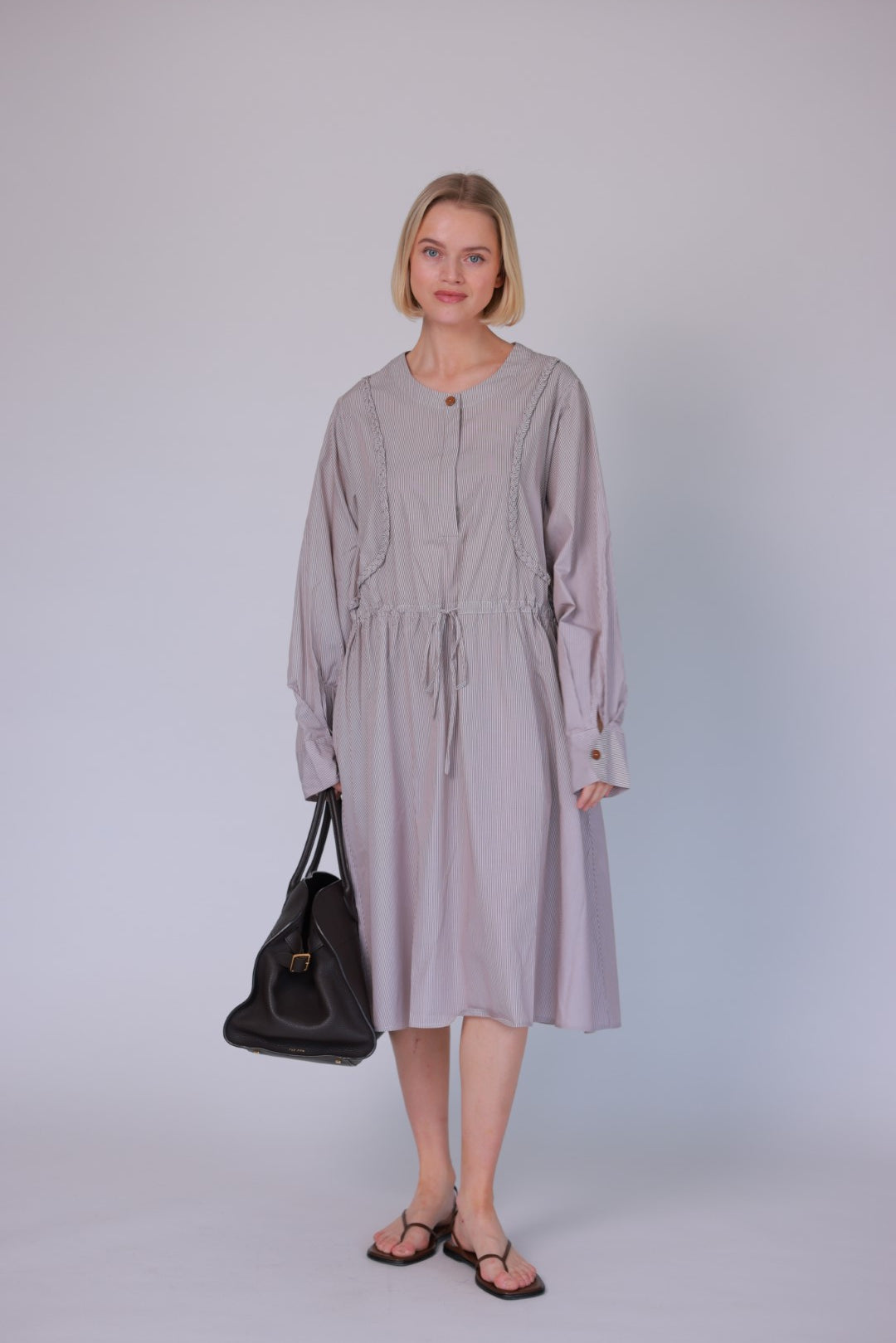 Dress peach/light blue/grey