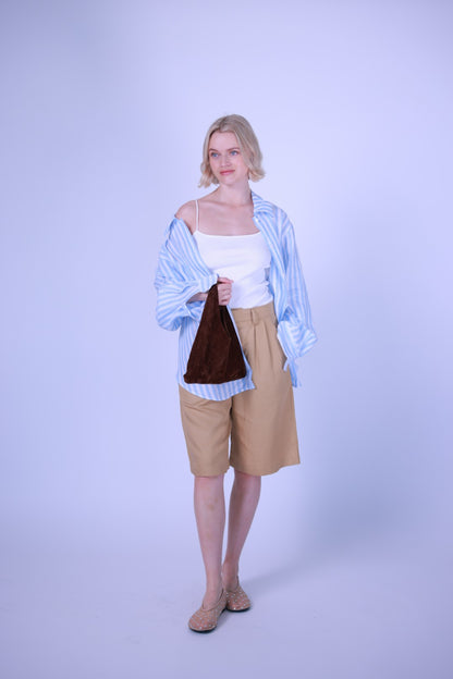 Short pants linen blend