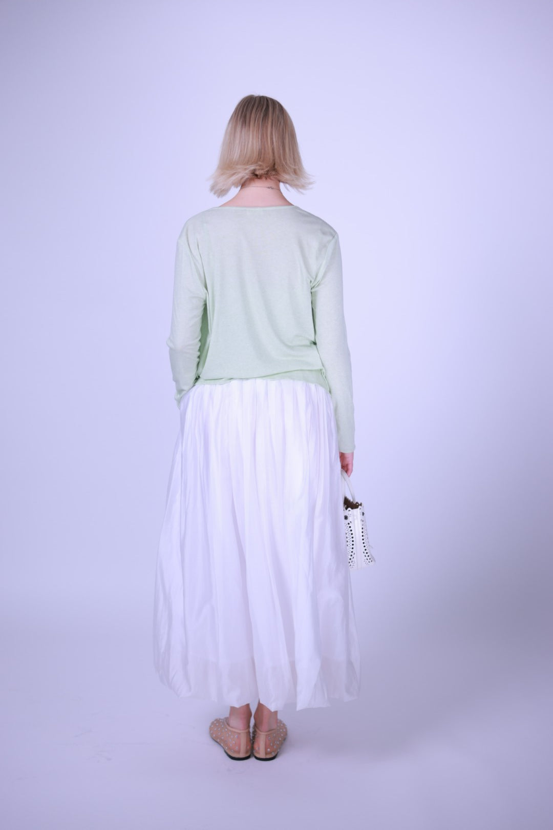 Cardigan green/pink/beige