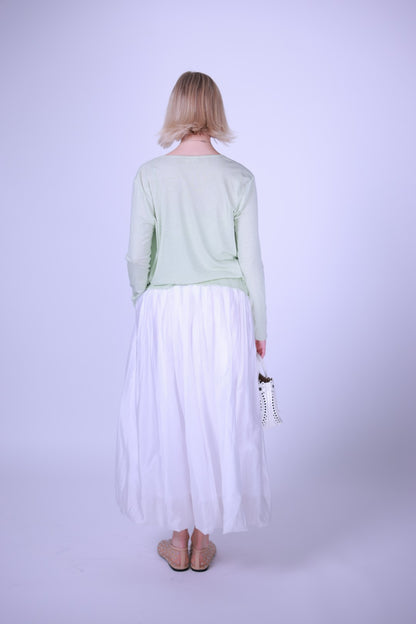 Cardigan green/pink/beige