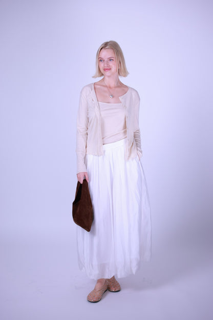 Cardigan green/pink/beige