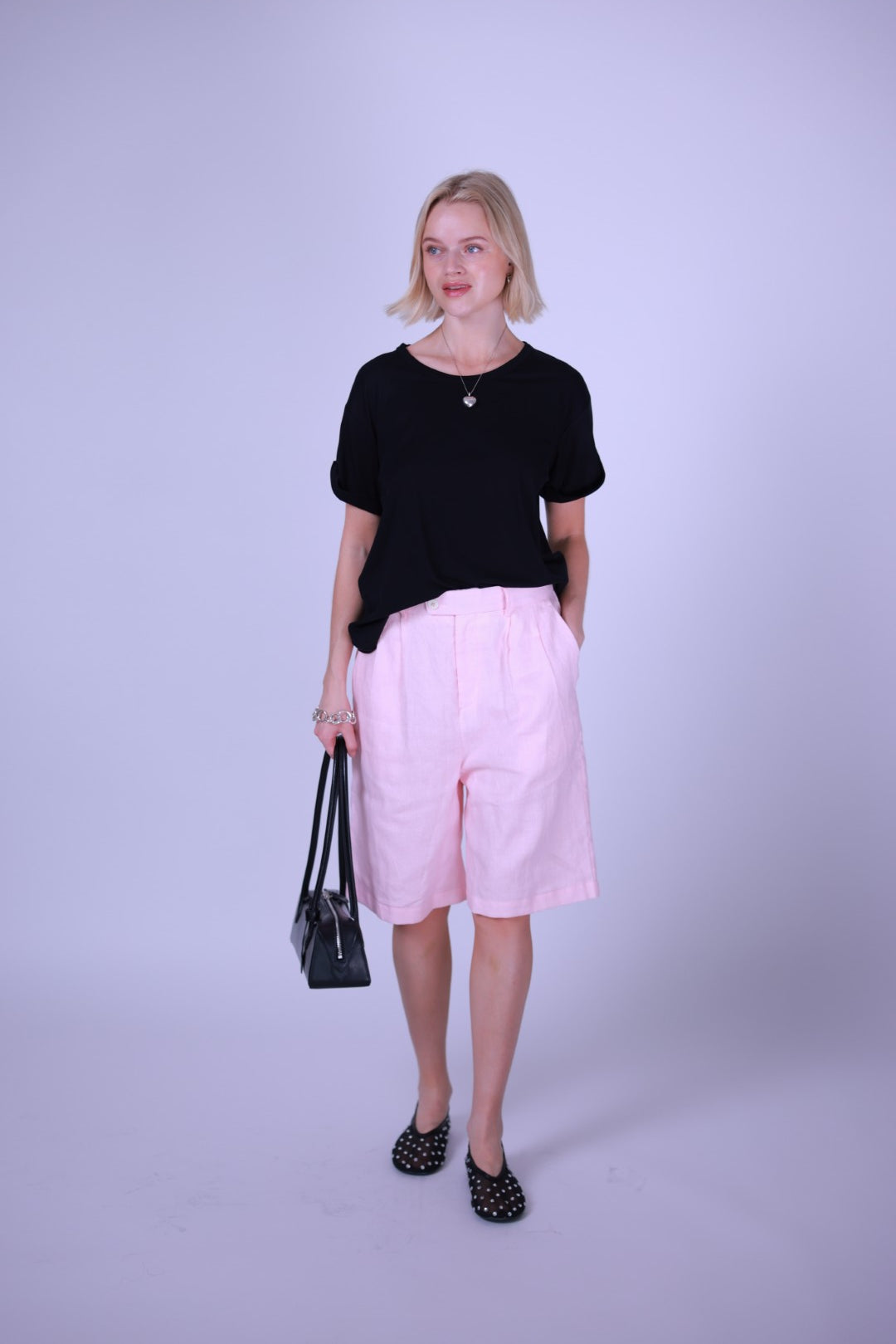 T-shirt black/pink