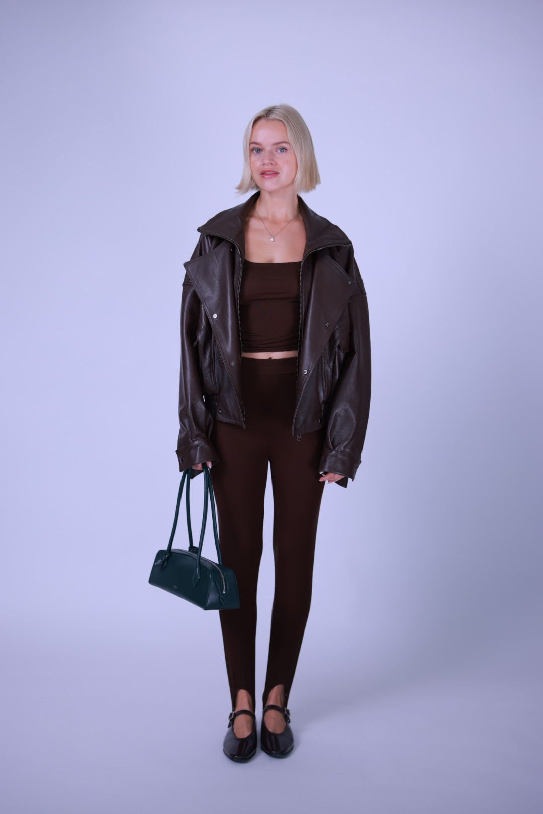 Leahter jacket Brown/Black