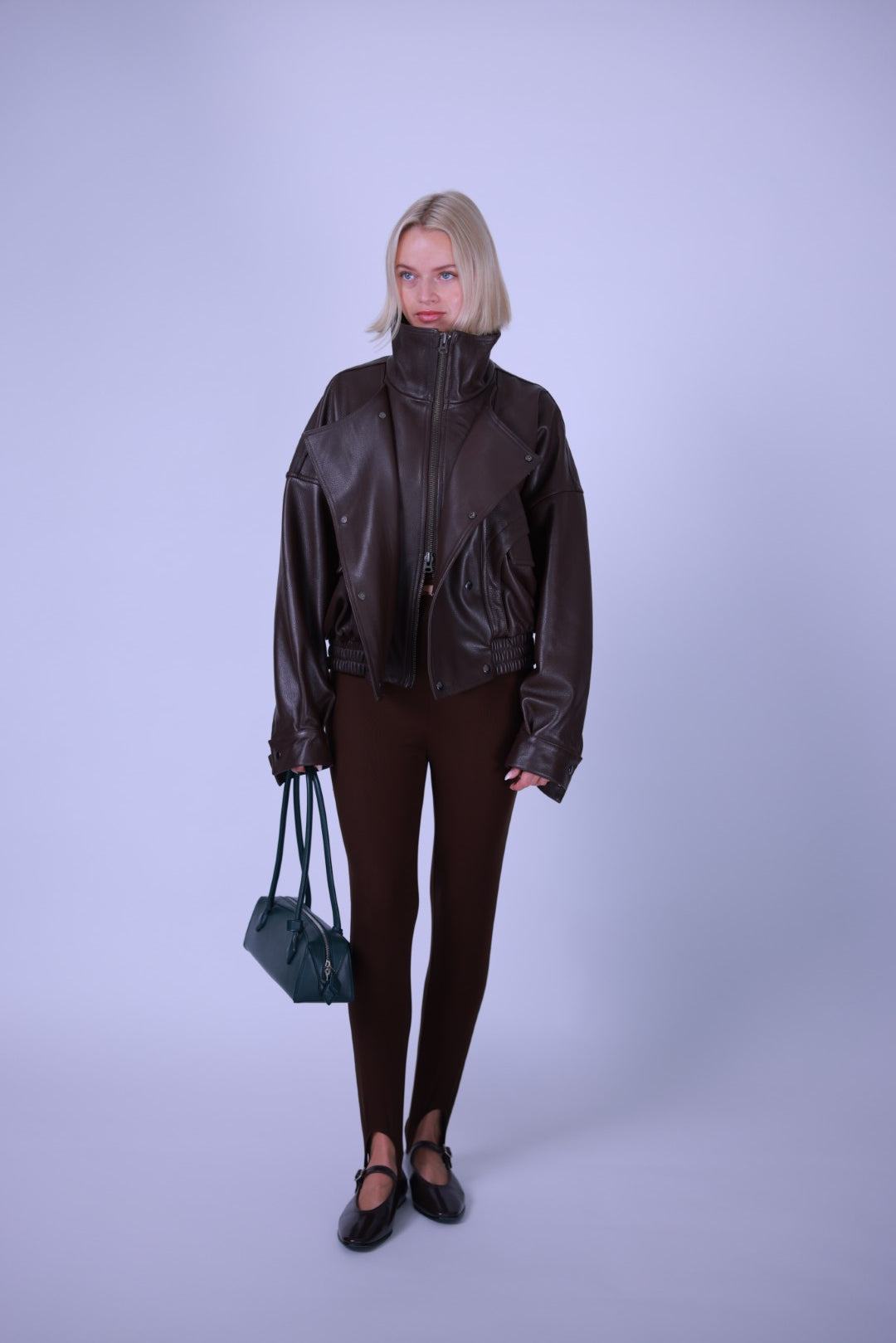 Leahter jacket Brown/Black