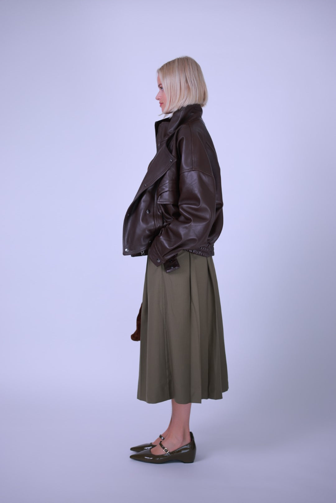 Leahter jacket Brown/Black