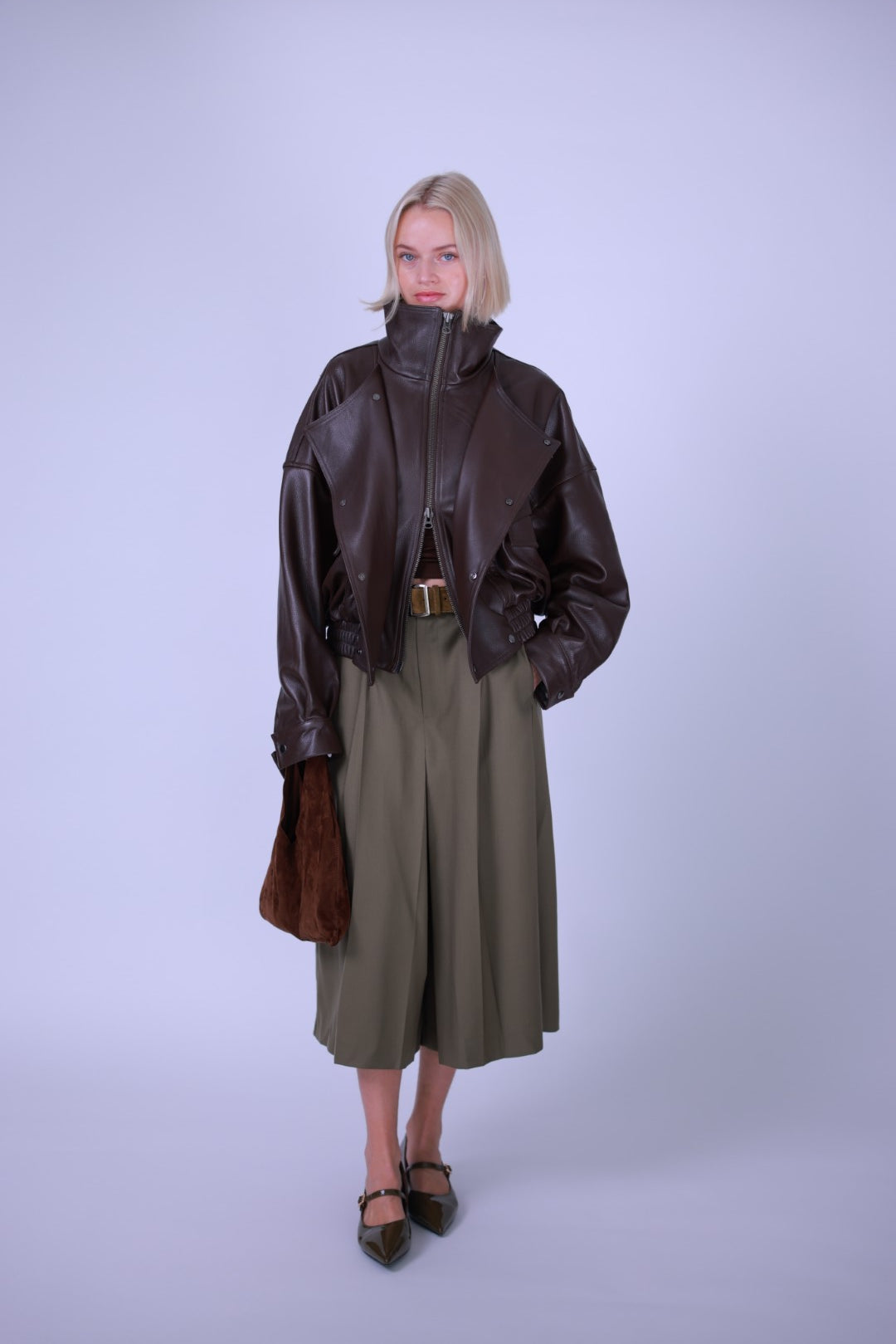 Leahter jacket Brown/Black