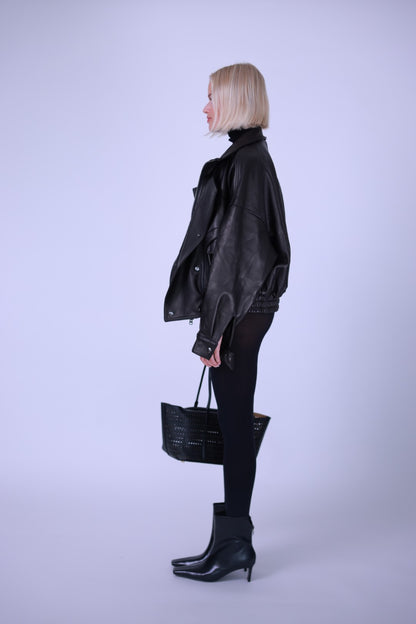 Leahter jacket Brown/Black