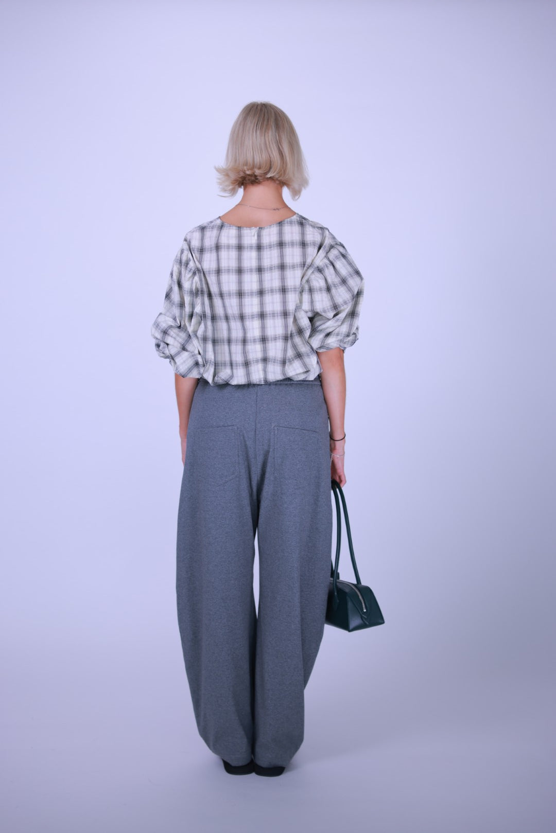 Cotton pants Gray/Black