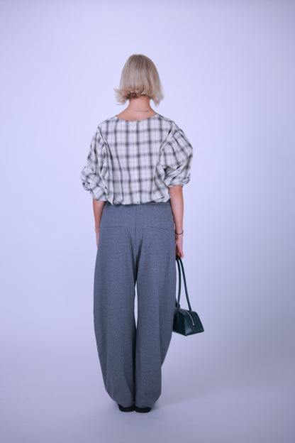 Cotton pants Gray/Black