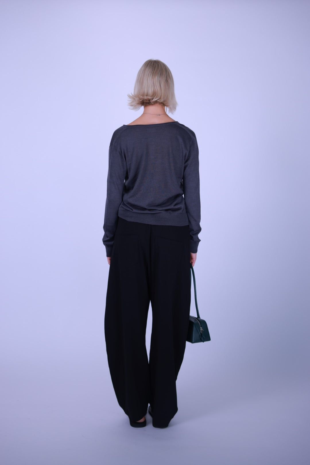 Cotton pants Gray/Black