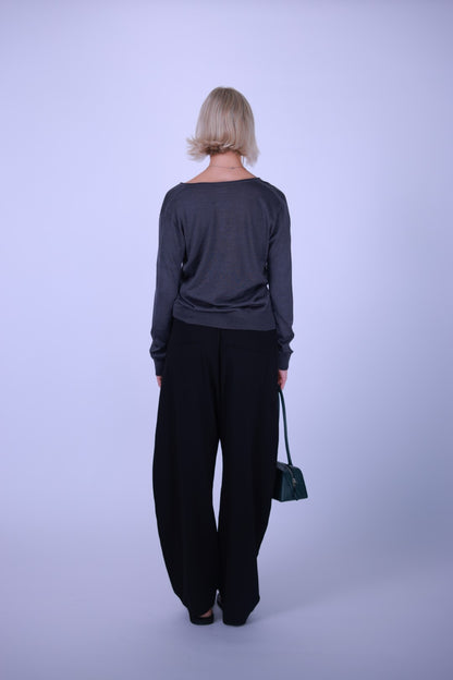 Cotton pants Gray/Black