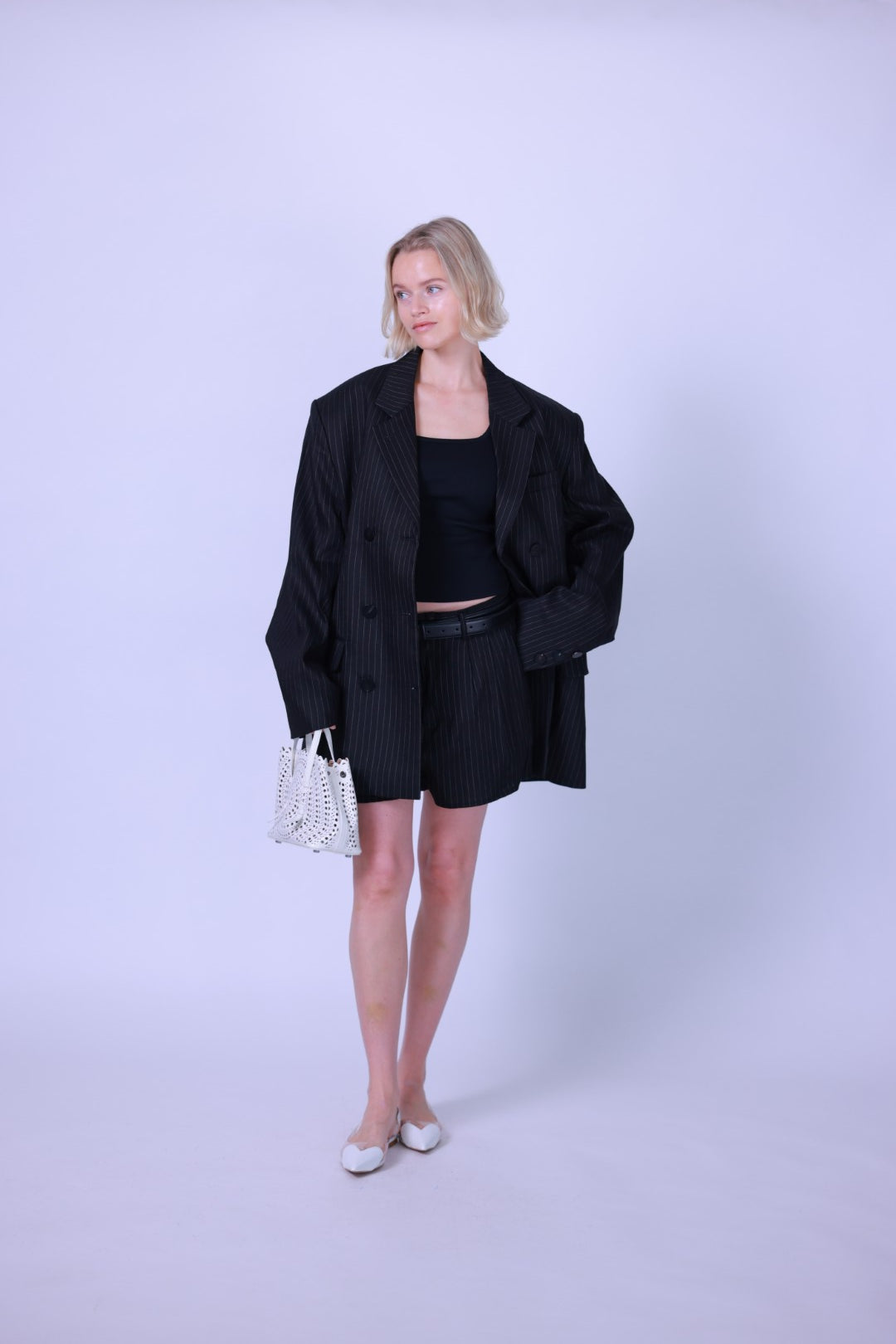 Suit jacket stripes italian linen