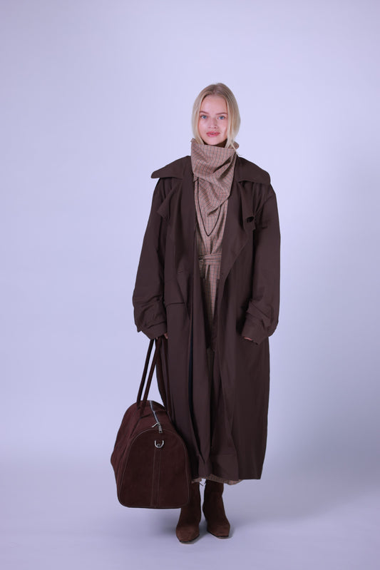 Rain coat brown/black