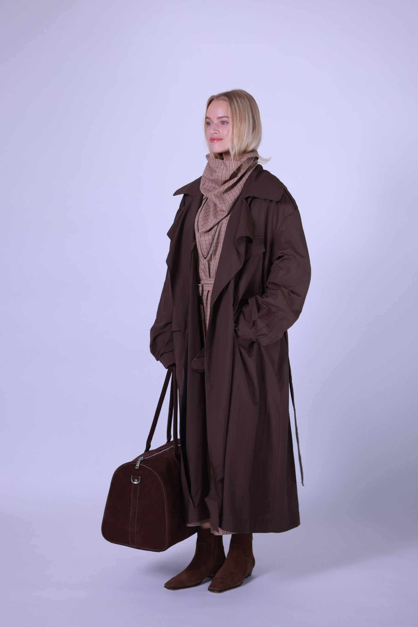 Rain coat brown/black