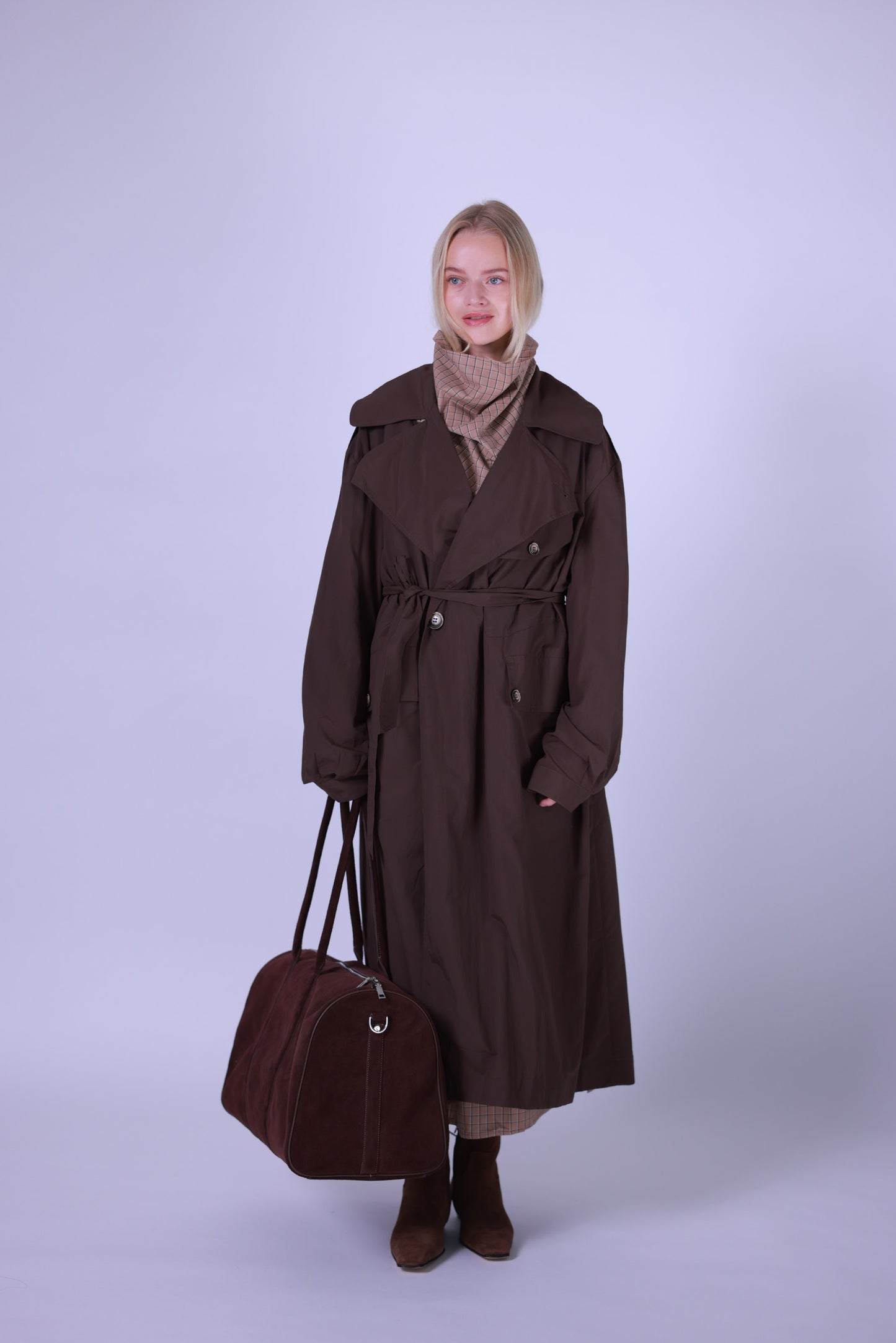 Rain coat brown/black