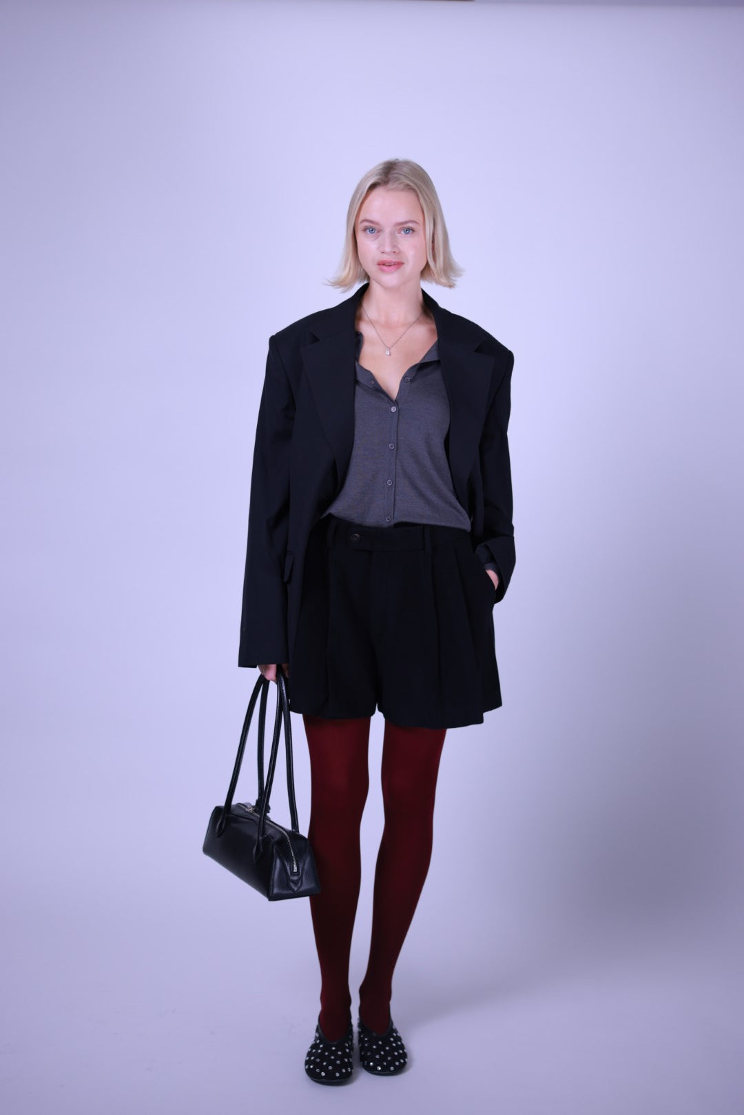 Short pants cashmere blend