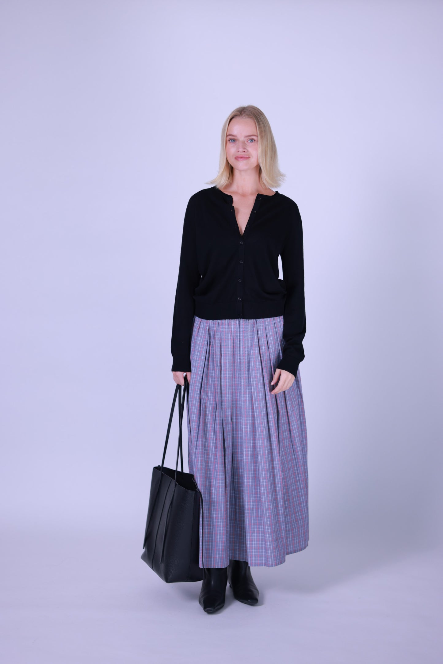 Skirt brown with stripes/purple with stripes