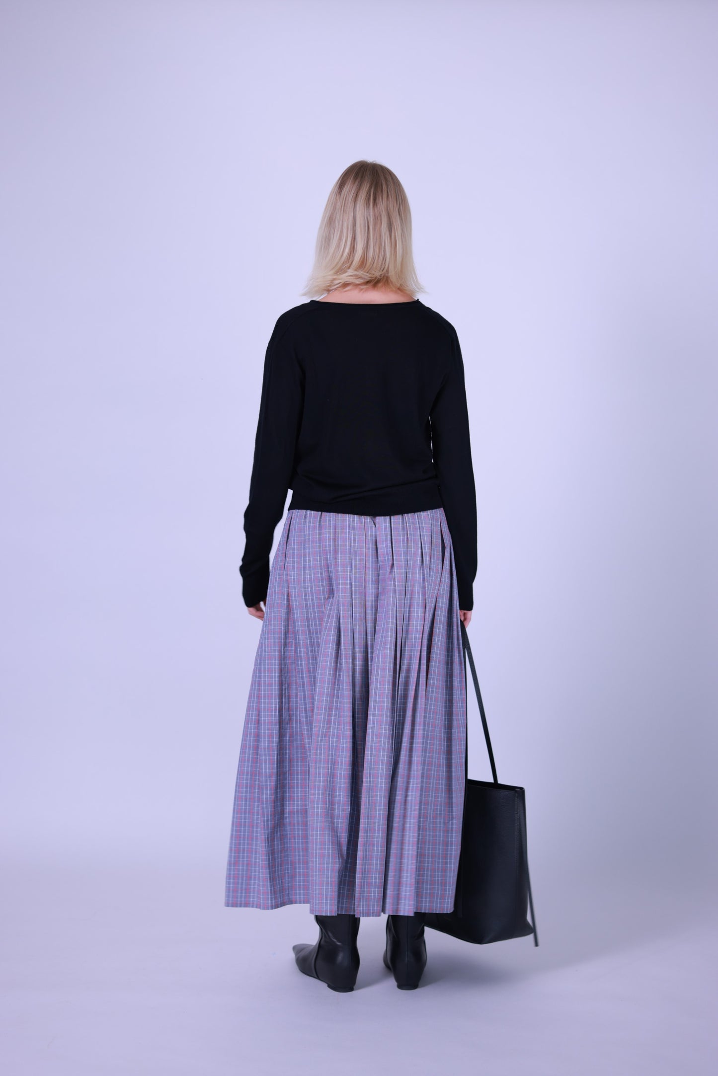 Skirt brown with stripes/purple with stripes